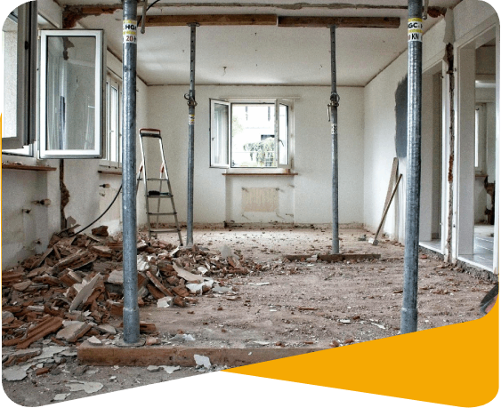Salle en cours de rénovation