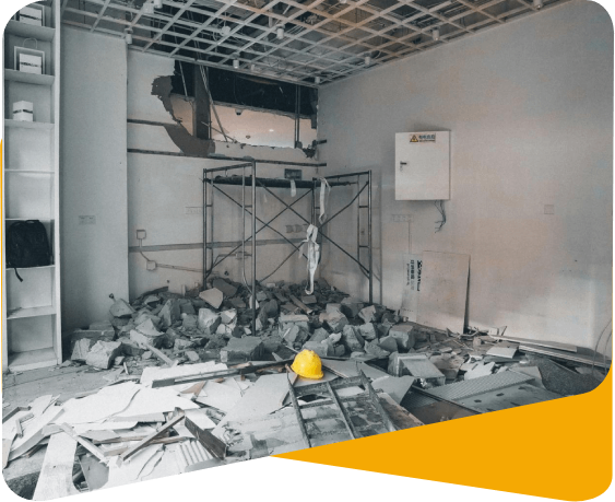 Chantier de construction désordonné